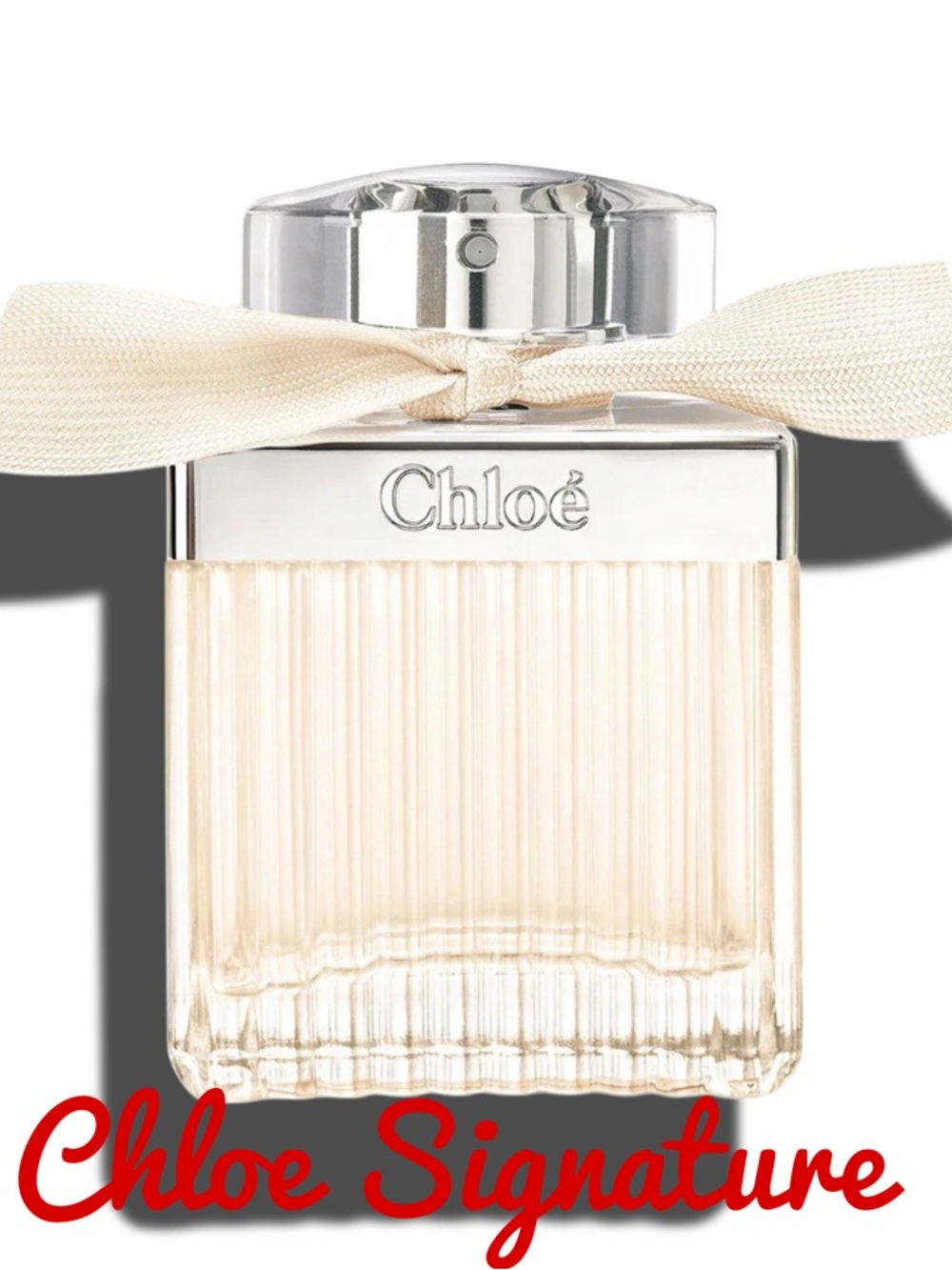 Chloé Cream and Silver Signature Eau de Parfum - 100 ml bottle - Used